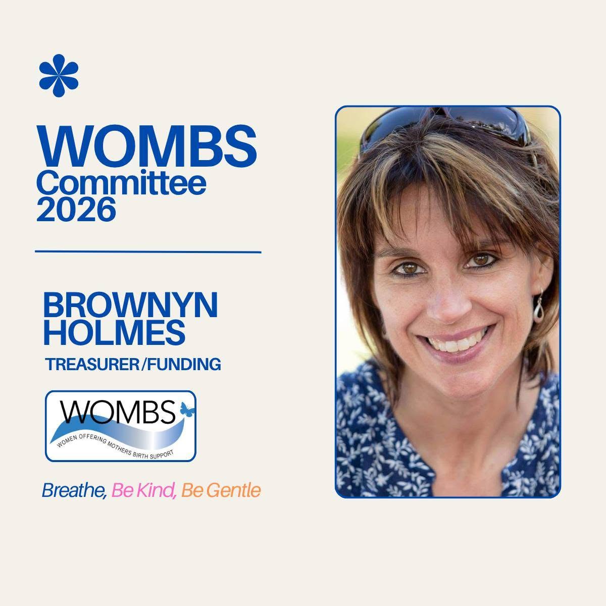 Bronwyn Holmes, Treasurer / Funding on the WOMBS 2026 committee